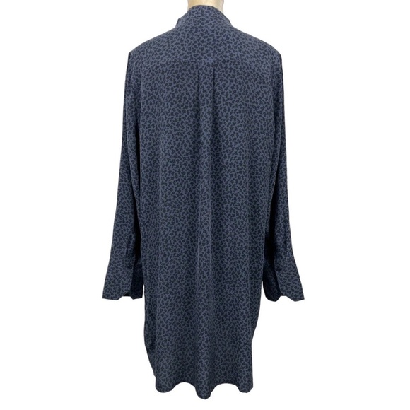 Equipment Femme Cadence Dress Large Floral Print 100% Silk Tunic Shift Dress - Picture 11 of 11